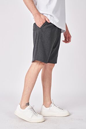 Erkek Dokulu Oversize Bermuda