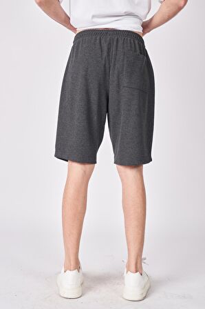 Erkek Dokulu Oversize Bermuda