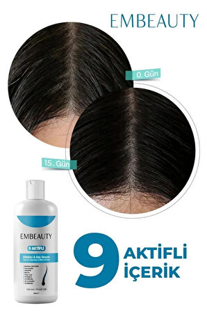 Embeauty Kolajen Ve Keratin Saç Dökülmesine Karşı Hızlı Sac Uzatan Dolgunlaştırıcı Onarıcı Besleyici Şampuan