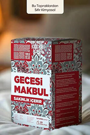 TARLA 1932 GECESİ MAKBUL 1,6 Gr x 20 SÜZEN POŞET