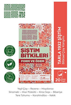 TARLA 1932 ŞİŞTİM ÇAYI 1,6 Gr x 20 SÜZEN POŞET