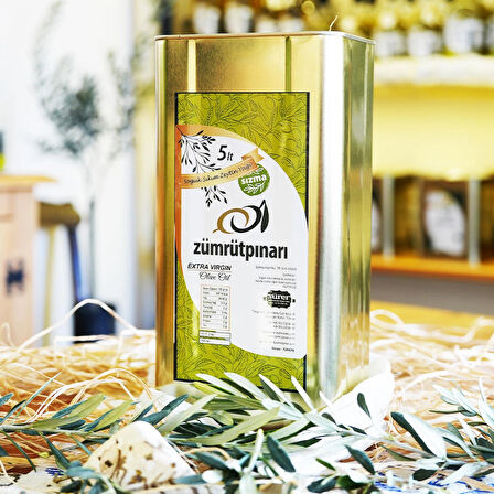 Naturel Sızma Soğuk Sıkım Zeytinyağı 5 L Teneke