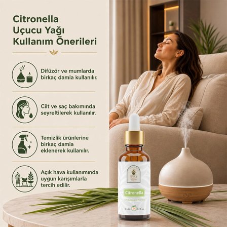 Citronella Uçucu Yağı 10 ml. %100 Saf