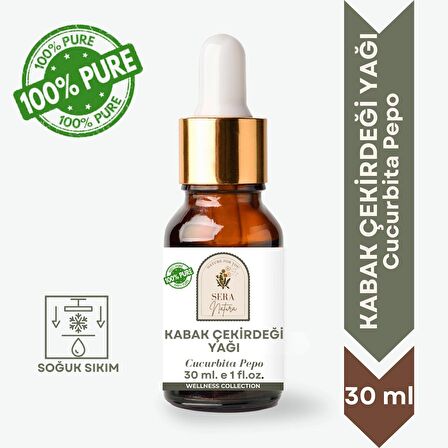 Kabak Çekirdeği Yağı 30 ml. %100 Saf