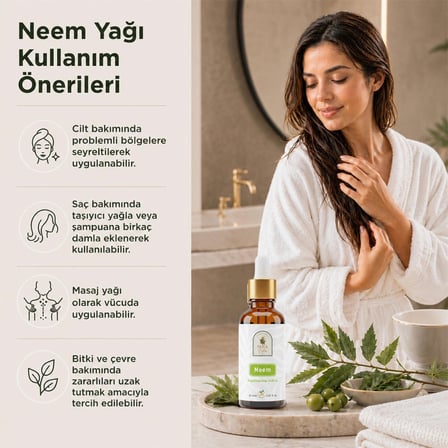 Neem Yağı 20 ml. %100 Saf