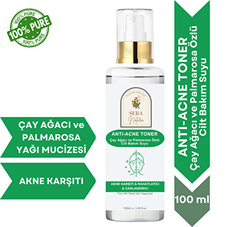 ANTI-ACNE TONER Çay Ağacı ve Palmarosa Özlü Cilt Bakım Suyu