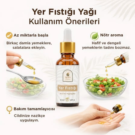 Yer Fıstığı Yağı 50 Ml –  Doğal Besleyici & Dengeleyici