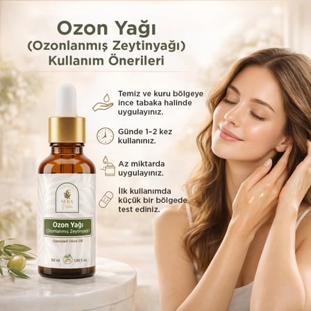 Ozon Yağı (Ozonlanmış Zeytinyağı) 50 ml – Yoğun Nem Desteği & Hijyenik Bakım