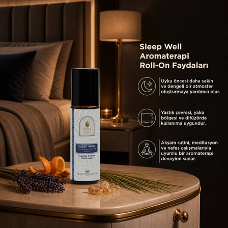 Sleep Well Aromaterapi Seti – Roll-On 10 ml ve Yastık & Oda Spreyi 100 ml