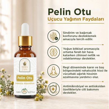 Pelin Otu Uçucu Yağı 5 Ml Ve Doğal