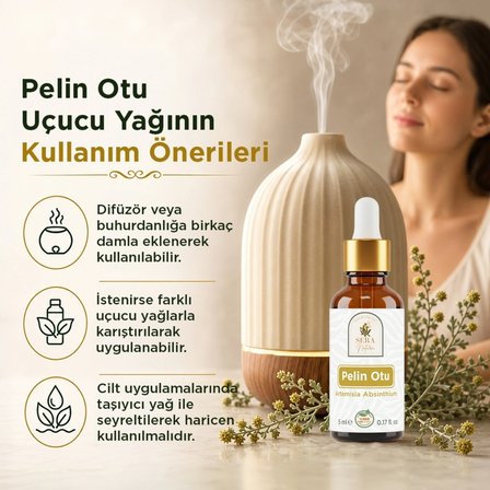 Pelin Otu Uçucu Yağı 5 Ml Ve Doğal