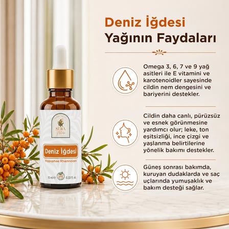 deniz i̇ğdesi yağı 10 ml   ve doğal