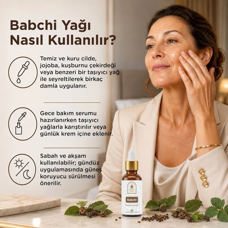 babchi yağı 10 ml   ve doğal