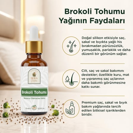 brokoli tohumu yağı 10 ml   ve doğal