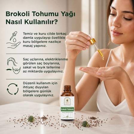 brokoli tohumu yağı 10 ml   ve doğal