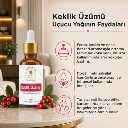 Keklik Üzümü Uçucu Yağı 10 Ml   Ve Doğal