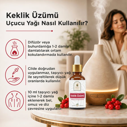 Keklik Üzümü Uçucu Yağı 10 Ml   Ve Doğal