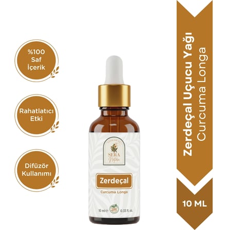 zerdeçal uçucu yağı 10 ml   ve doğal