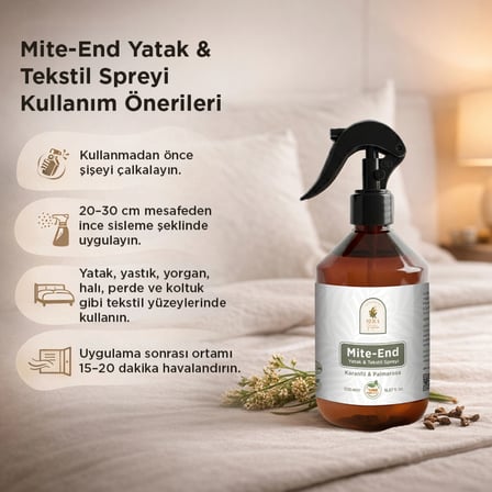 Mite-End Yatak & Tekstil Spreyi 2'li Set 2x500 ml
