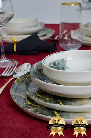 MERMER 18 Parça 6 Kişilik Yemek Takımı
