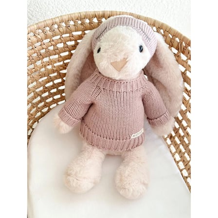 Moisy Knitzy Uyku Arkadaşı Peluş Tavşan 34 cm - Pudra