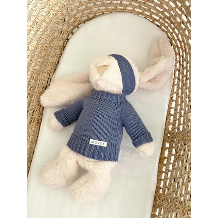 Moisy Knitzy Uyku Arkadaşı Peluş Tavşan 34 cm - İndigo