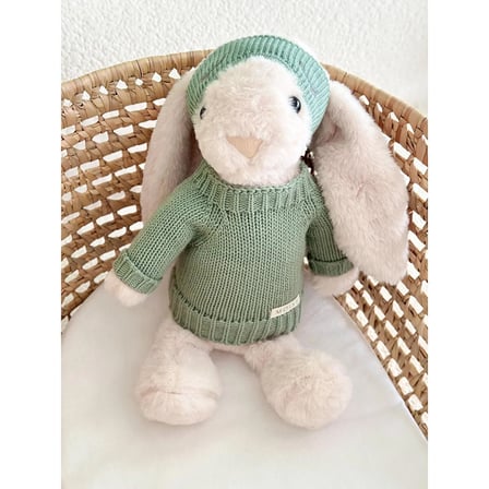 Moisy Knitzy Uyku Arkadaşı Peluş Tavşan 34 cm - Mint