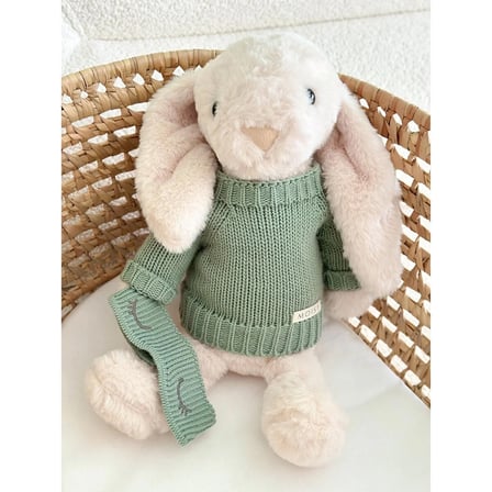 Moisy Knitzy Uyku Arkadaşı Peluş Tavşan 34 cm - Mint