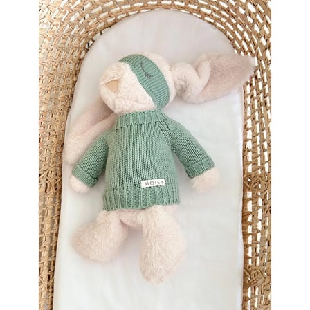 Moisy Knitzy Uyku Arkadaşı Peluş Tavşan 34 cm - Mint