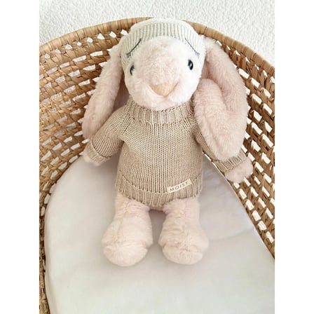 Moisy Knitzy Uyku Arkadaşı Peluş Tavşan 34 cm - Krem