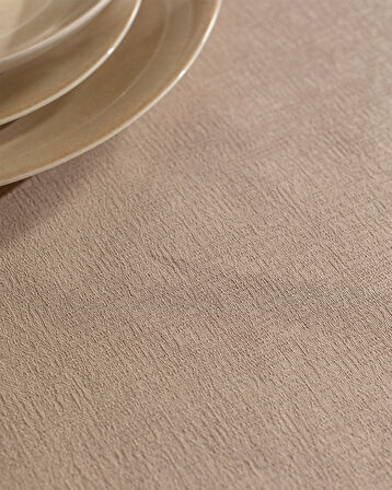 Brume Masa Örtüsü - Bej - 160x300 cm