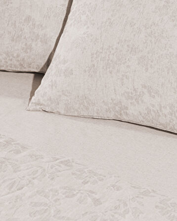 Cluny King Size Jakarlı Nevresim Takımı - Gri