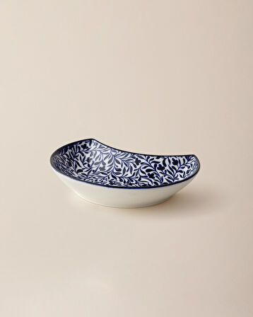Rêve Bleu La Graine New Bone China Servis Tabağı - 15 cm - Mavi/Beyaz