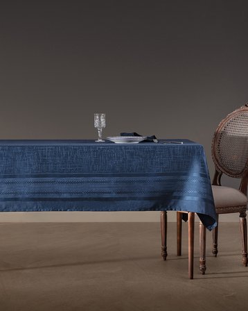 Livron  Masa Örtüsü - Lacivert - 160x300 cm