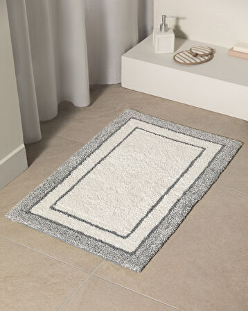 Giverny Banyo Paspası - Gri - 50x80 cm