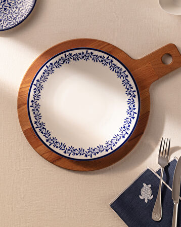 Rêve Bleu Couronne Servis Tabağı 25 cm