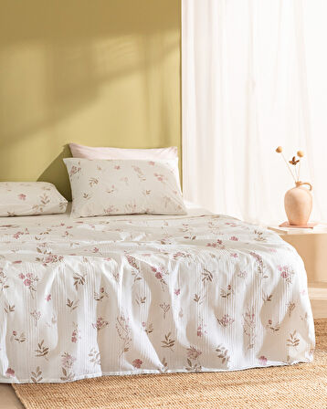 Evonna King Size Ecocell Baskılı Pike Takımı