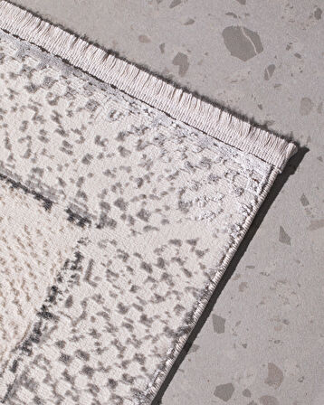 Fayence Halı - Gri - 80x150 cm