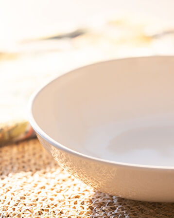 Souci Yemek Tabağı - Krem - 22 cm
