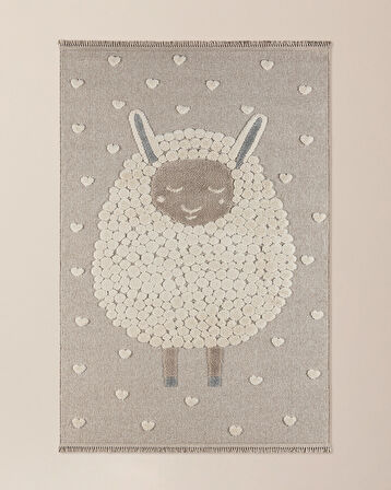 Mouton Halı - Bej - 120x180 cm
