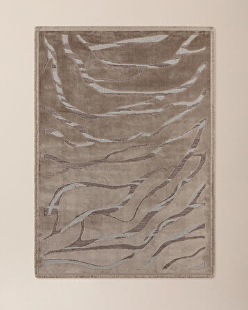 Farce Halı - Bej - 80x150 cm