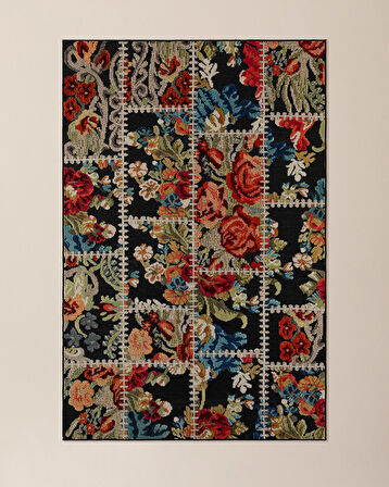 Feron Halı - 80x150 cm - Siyah