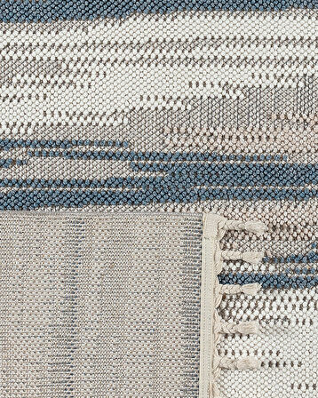 Grania Saçaklı Halı - Gri - 120x180 cm