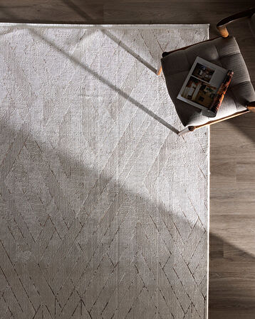 Burcet Halı - Bej - 80x300 cm