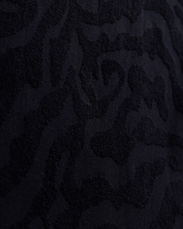 Saber %100 Pamuk Plaj Havlusu - Siyah - 70x150 cm