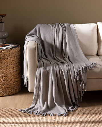 Ranier Koltuk Şalı - Gri