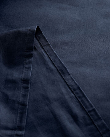 Manon King Size %100 Pamuk Ranforce Lastiksiz Çarşaf - Lacivert