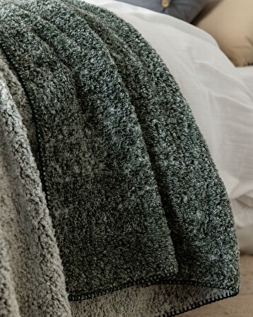 Nord Çift Kişilik Sherpa Battaniye - Haki