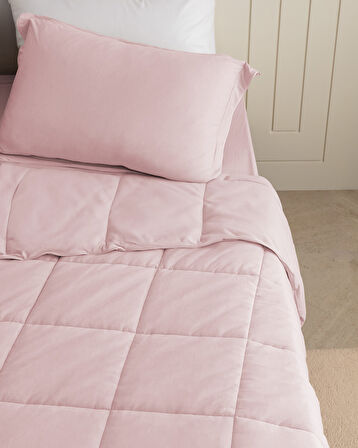 İlus Bambu King Size Comforter Set - Pudra