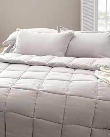 Mona King Size Comforter Set - Taş